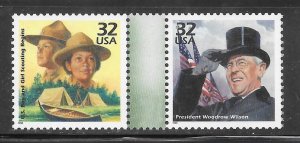 #3183J-K MNH Gutter Pair