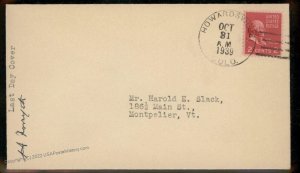 USA 1939 Last Day Service Howardsville Colorado Cover 94184