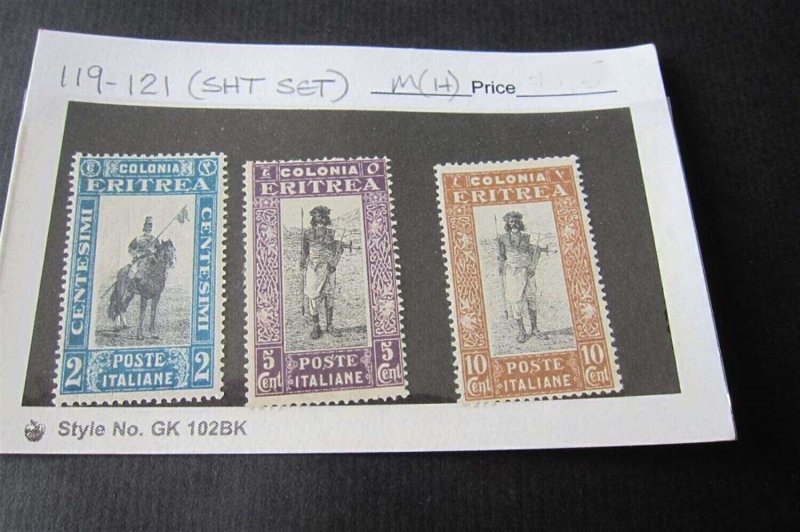 Eritrea Italian Colony 1930 Sc 119-121 MH