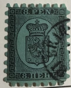 Finland #7d  VF/XF,  nice CDS,  all teeth intact,  superb stamp!   (Facit #6-C1)