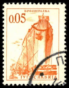 YUGOSLAVIA Sc 629 USED - 1966 5p -  Industrial Progress