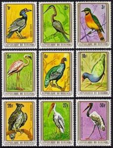 Burundi 548-556,MNH.Michel 1448-1496. Birds 1979.Hornbill,Flamingo,Eagle,Ibis,