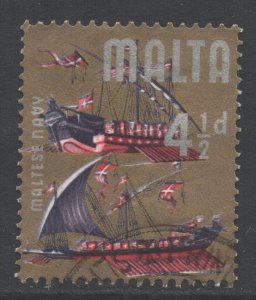 Malta Scott 319 - SG337, 1965 Elizabeth II 4.1/2d used