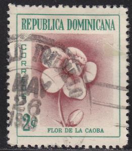 Dominican Republic 489  Mahogany Flower 1957