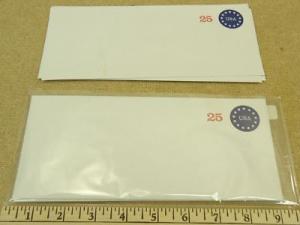 U615 25c U.S. Postage Envelopes Set of 10