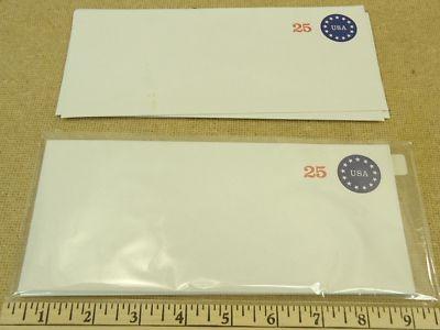 U615 25c U.S. Postage Envelopes Set of 10