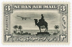 (I.B) Sudan Postal : Airmail 2pi (SG 54)