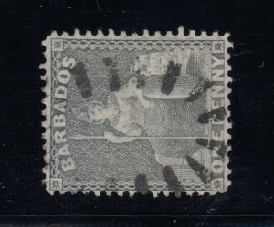 Barbados, SG 74a (Scott 51c), used Watermark Sideways variety