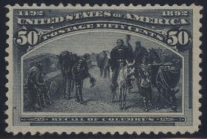 US Scott #240 Mint, FVF, Hinged