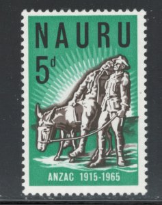 Nauru 1965 ANZAC Scott # 57 MH