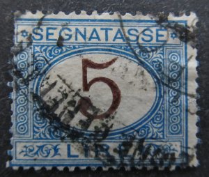 Italy Sc. J17 $37.50 / SG. D36 £48.00 1870-74 fine used HS0022