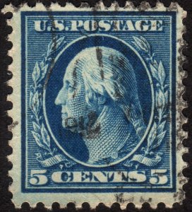 1917, US 5c, George Washington, Used, Sc 504