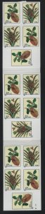 US, 3128B, COMPLETE BOOKLET PANE, MNH, 1997, Merian Botanical Prints