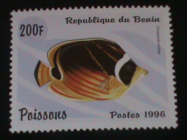 ​BENIN-1996-COLORFUL-BEAUTIFUL-LOVELY FISHES-MNH -VF-LAST ONE-HARD TO FIND