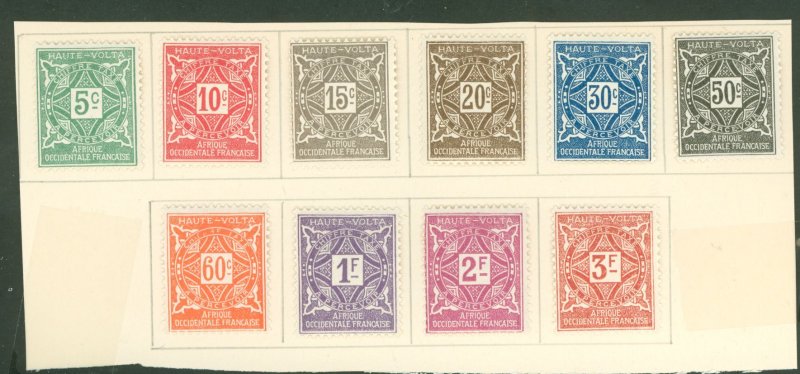 Burkina Faso (formerly Upper Volta) #J11-J20 Unused Single (Complete Set)