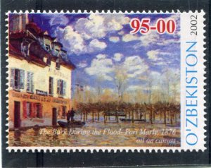 Uzbekistan 2002 ALFRED SISLEY Paintings Stamp Perforated Mint (NH)