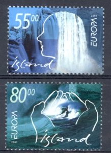 Iceland Sc# 937-938 MNH 2001 Europa