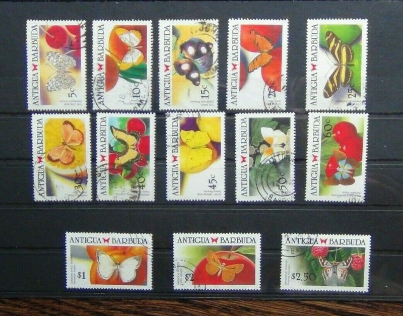 Antigua 1988 Caribbean Butterflies values to $2.50 Used