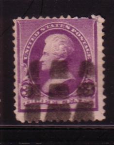 US#221 $0.03 Jackson Purple  (U) CV $9.00