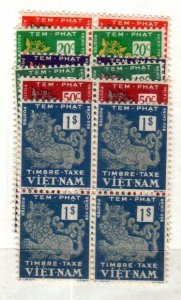 Vietnam-South Scott J1-6 Mint NH blocks [TG1217]