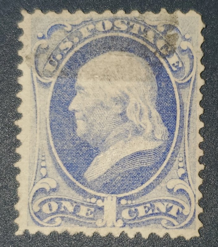 US 134, 1870 Franklin, Cat. value -- $200.00