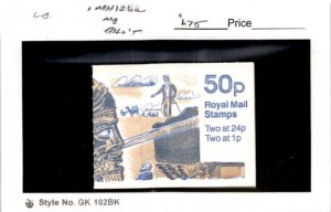 Great Britain, Postage Stamp, #MH126a Booklet Mint NH, 1970 Machins Queen (AC)
