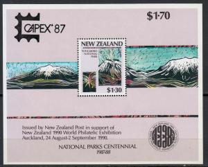 New Zealand - 1987  CAPEX S/S Sc# 879b - MNH (9483)