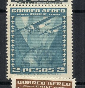 Chile 1934 AIR Early Issue Fine Mint Shade of 2P. NW-13803