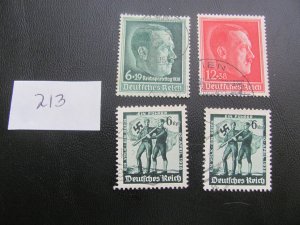 GERMANY 1938 USED LOT VF/XF (213)