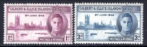 Gilbert and Ellice 52-53 MNH VF