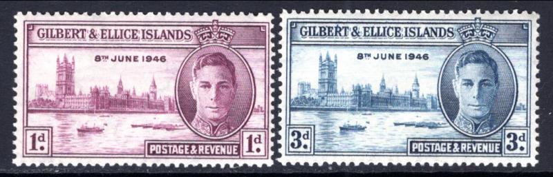 Gilbert and Ellice 52-53 MNH VF