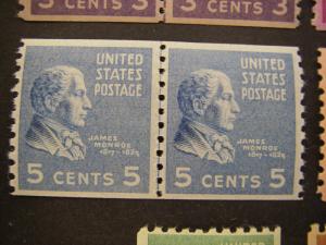 PREXIE LINE PAIRs COMPLETE, Scott 839 - 851, BEAUTIFUL MNH GROUP