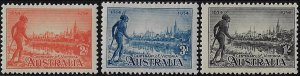 1934 Australia Victoria 3v. MNH SG n. 147a/49a
