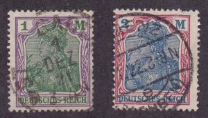 Sc 129,131, Used  VF stamps from Germany of 1920 