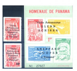 Panama. Astronautica 1963. Series + Sheet.