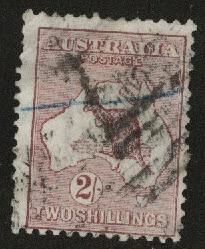  AUSTRALIA Scott 53 used  wmk10 1924 CV$37.50