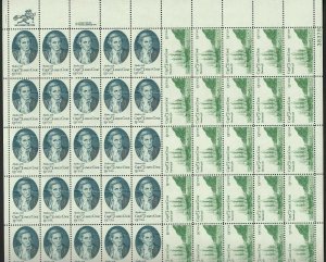 Captain Cook Sheet of Fifty 13 Cent Postage Stamps Scott 1732-33