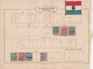 bolivia and paraguay stamps  ref 13143