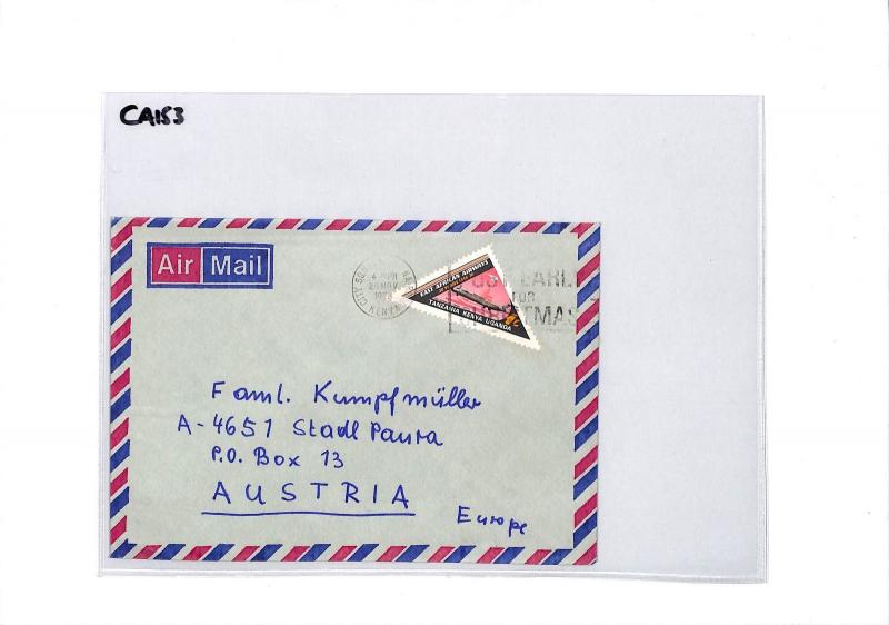 KENYA 1978 Air Mail Cover *Ruiru* Private Bag MIVA MISSIONARY MAIL 1978 CA153