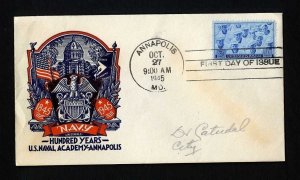 # 935 First Day Cover addressed with Staehle cachet - 10-27-1945