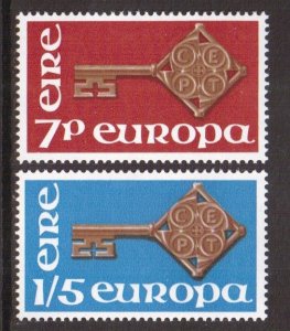 Ireland  #242-243  MNH 1968  Europa  golden key