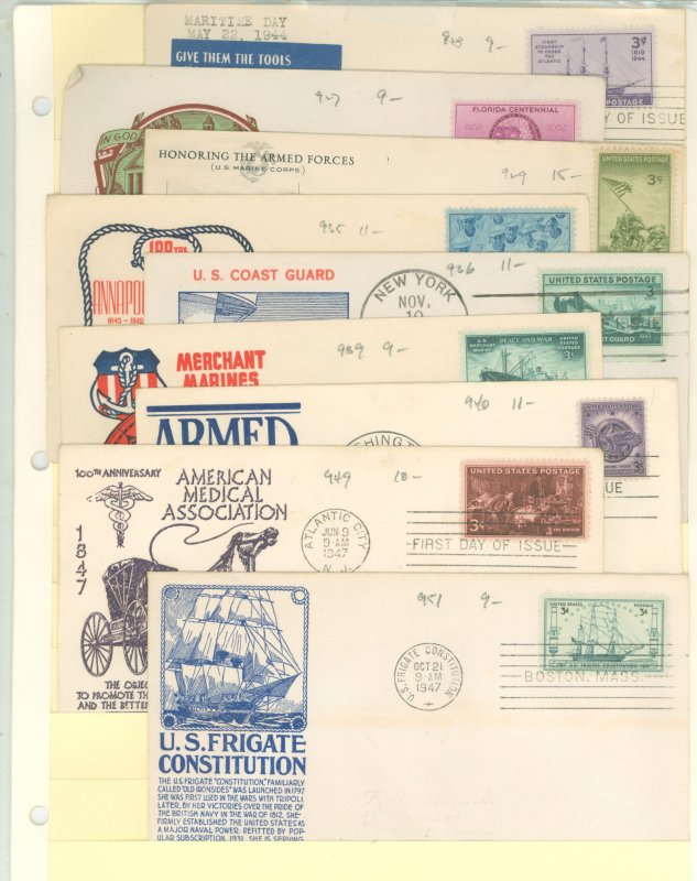 US 923/951 9 FDC's
