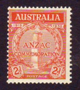 Australia 1935 #150 2d Red Anzac Commem. MNH SG154