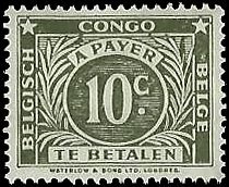 BELGIAN CONGO   #J8 MNH (1)