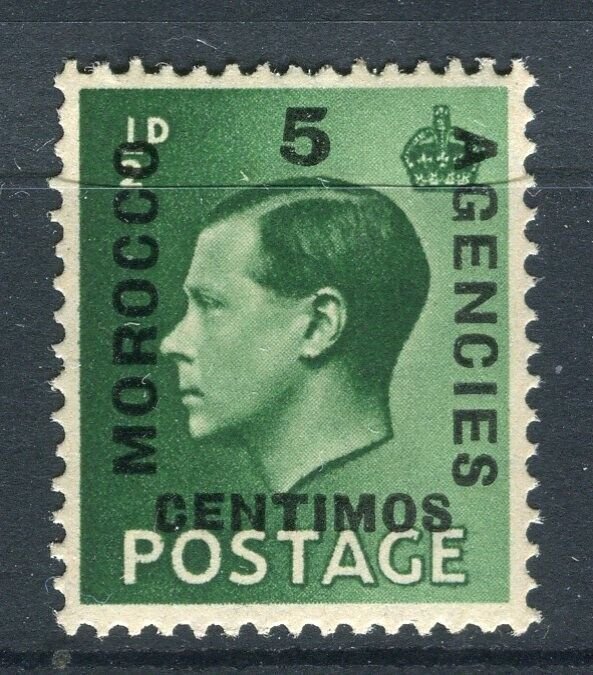 MOROCCO AGENCIES; 1936 early Ed VIII surcharged issue Mint hinged 5c.