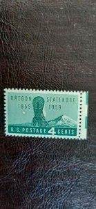 US Scott # 1124; 4c Oregon Statehood; MNH, og; from 1959; VF/XF centering