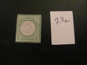 Germany 1872 HINGED MI.NR. 23a LARGE SHIELD VF 50 EUROS
