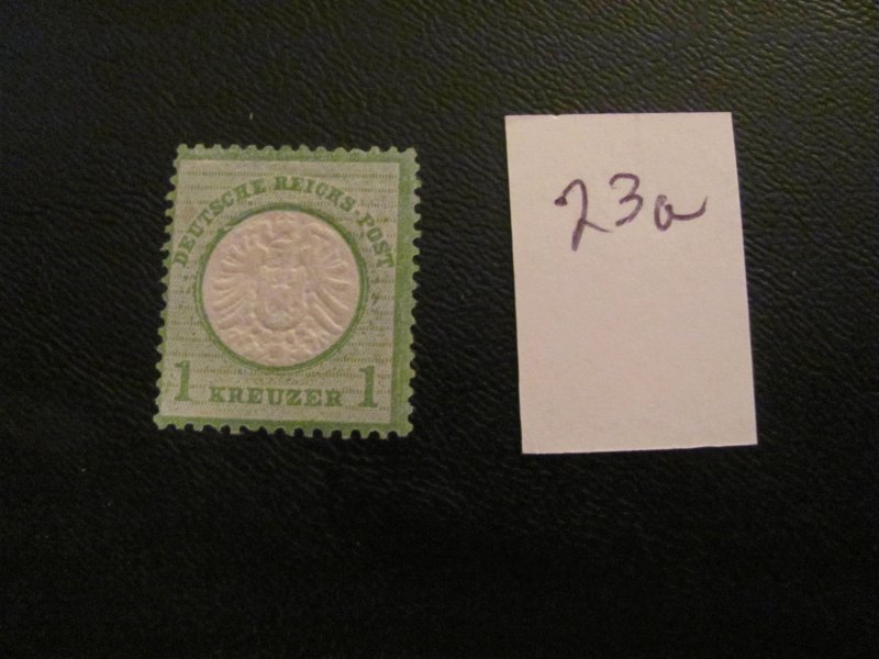 Germany 1872 HINGED MI.NR. 23a LARGE SHIELD VF 50 EUROS