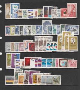 Canada 338 UM/MNH low value commems as shown, just over 2p per stamp