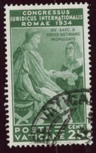 Vatican City Scott 43 Used  1935 stamps CV$35